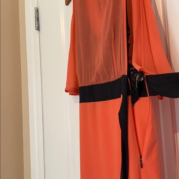 BCBG runway dress coral reef maxi with slit - Picture 9 of 12